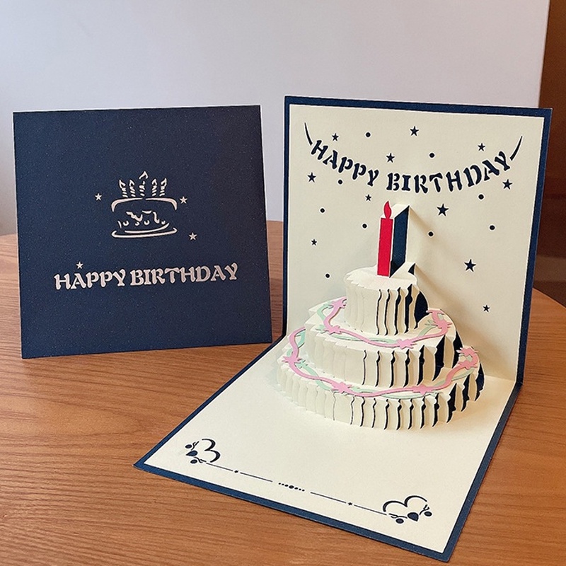 【Annjolie】Birthday Card Pop up 3D card การ์ดป๊อปอัพ 3มิติ การ์ดวันเกิด การ์ดดอกไม้ การ์ดวาเลนไทน์ ราคา 28 บาท*ส่งฟรี