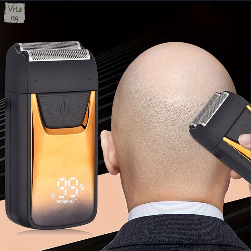 VITANG Không dây Máy cạo râu điện cho nam Có thể tháo rời Dung lượng pin lớn Dao cạo điện Dễ dàng làm sạch Màn hình kỹ thuật số LED Máy cắt tóc Tiệm cắt tóc