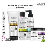 MAKARIZO Paket Salon Daily Anti Rontok dan Ketombe 4in1