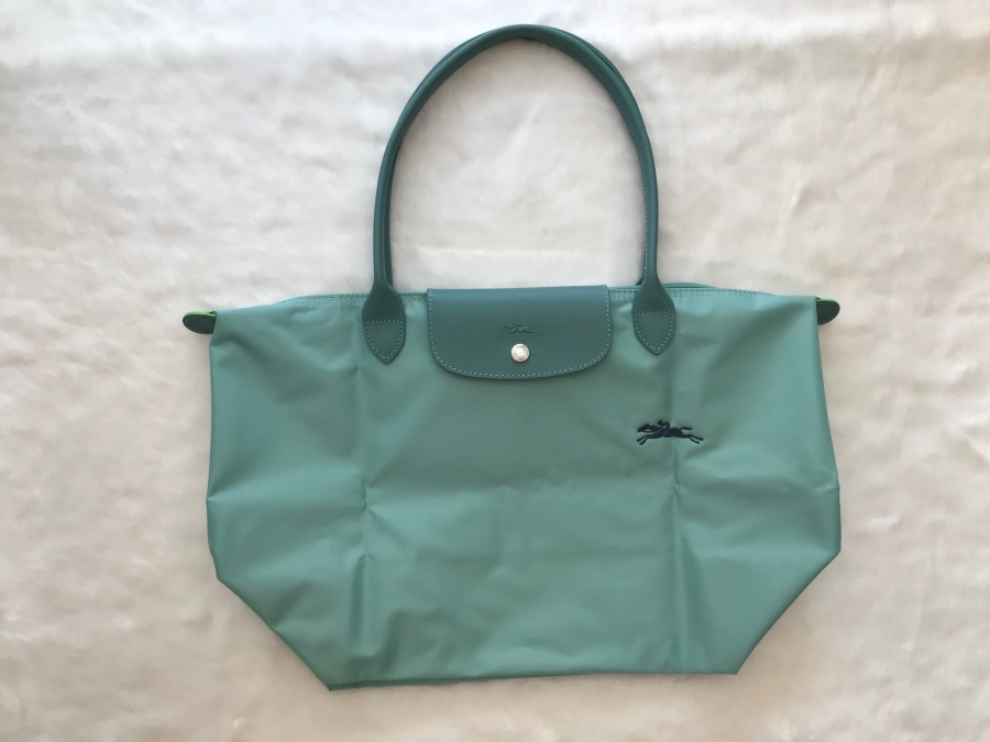100% Genuine goods longchamp Le Pliage Green Handbag M foldable green long handle waterproof Canvas Shoulder Bags medium size Tote Bag L2605919P65 Lake Green color ราคา 1,300 บาท*ส่งฟรี