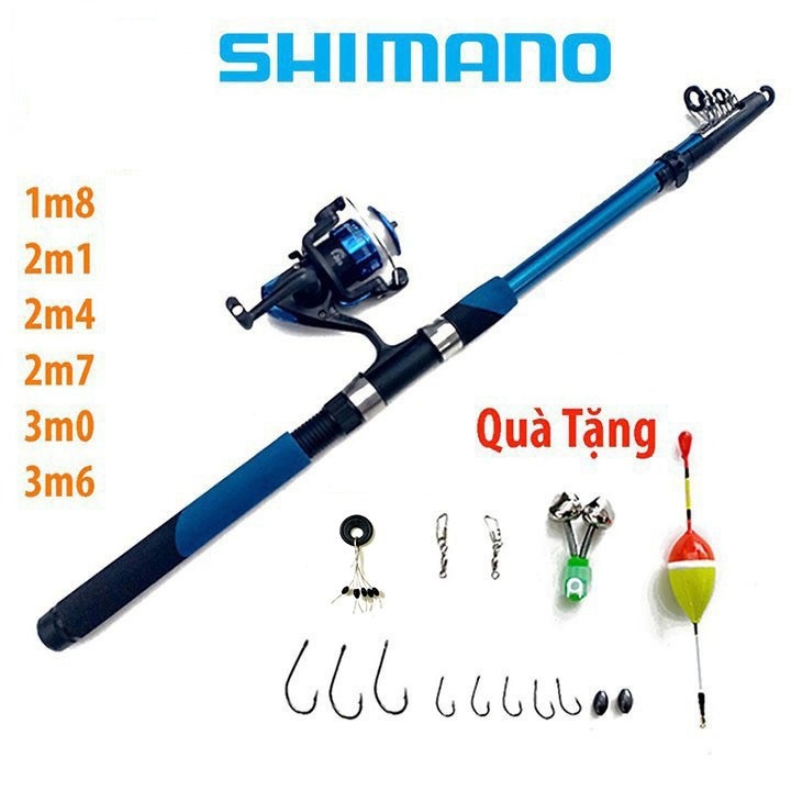 Bộ cần câu máy kèm 10 món phụ kiện