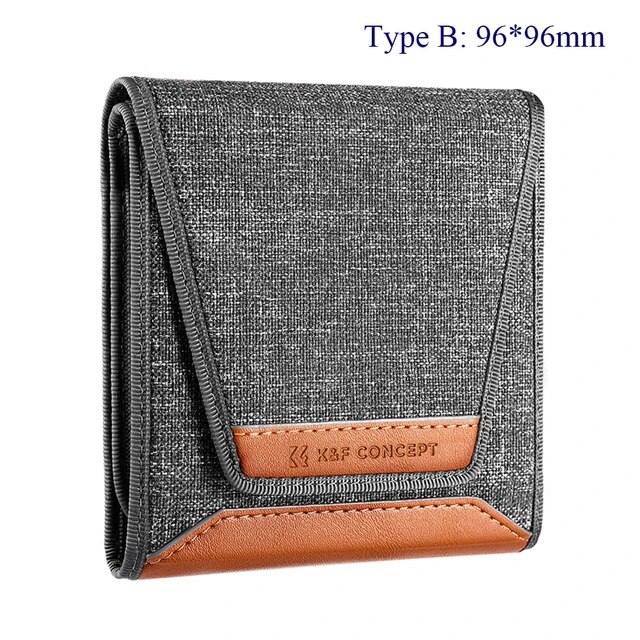 【Trusted】 Kf Concept 3 Pockets Lens Camera Filter Pouch Filter Wallet Case For 37mm To 62mm Cpl Fld