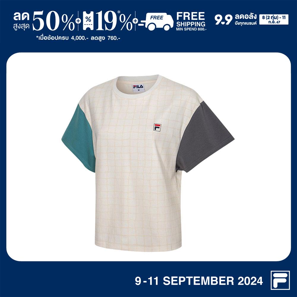 FILA เสื้อยืดผู้หญิง Urban รุ่น TSR230708W - OFF-WHITE ราคา 495 บาท*ส่งฟรี