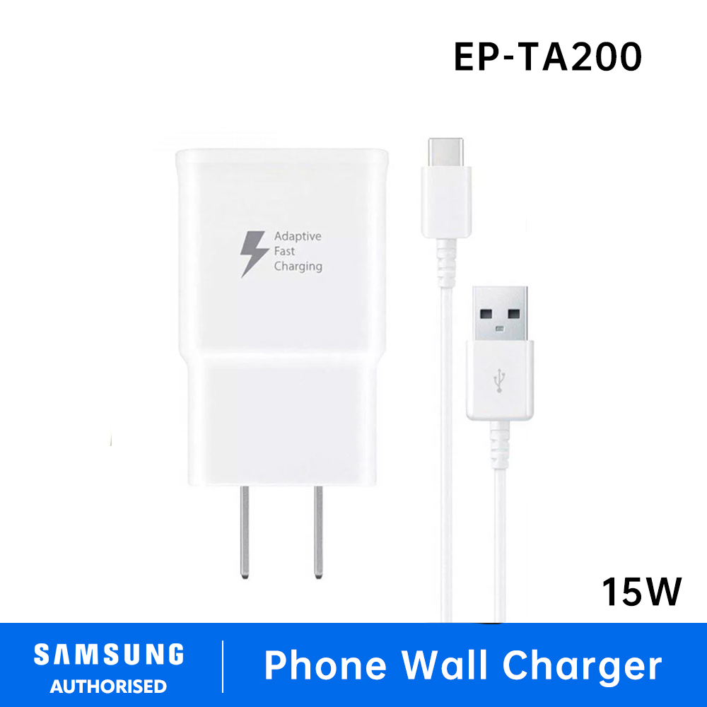 Samsung Travel Charger Adapter 15W Fast Charger USB Adapter With USB to Type-C Cable（EP-TA200）