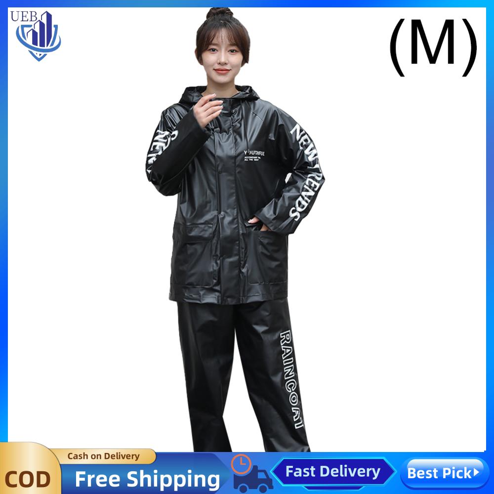 [Ueb Wholesale Center]เสื้อกันฝนตัวเต็มร่างกายพร้อมเครื่องดูดควันบนและด้านล่างของอุปกรณ์กันฝนแขนยาวเสื้อกันฝนสำหรับการเดินทางไปหาตกปลา ราคา 229 บาท*ส่งฟรี