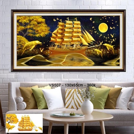 Tranh thêu kín 3d tranh thêu chữ thập Tranh chưa thêu và chưa khung. ngọc thịnh