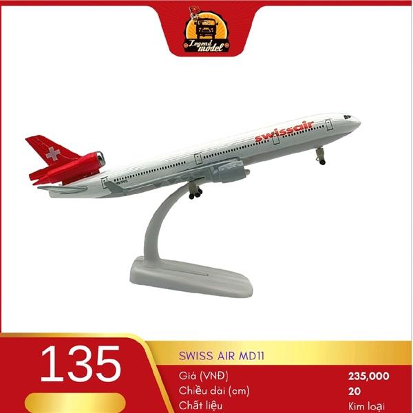 Mô hình máy bay Swiss Air MD11