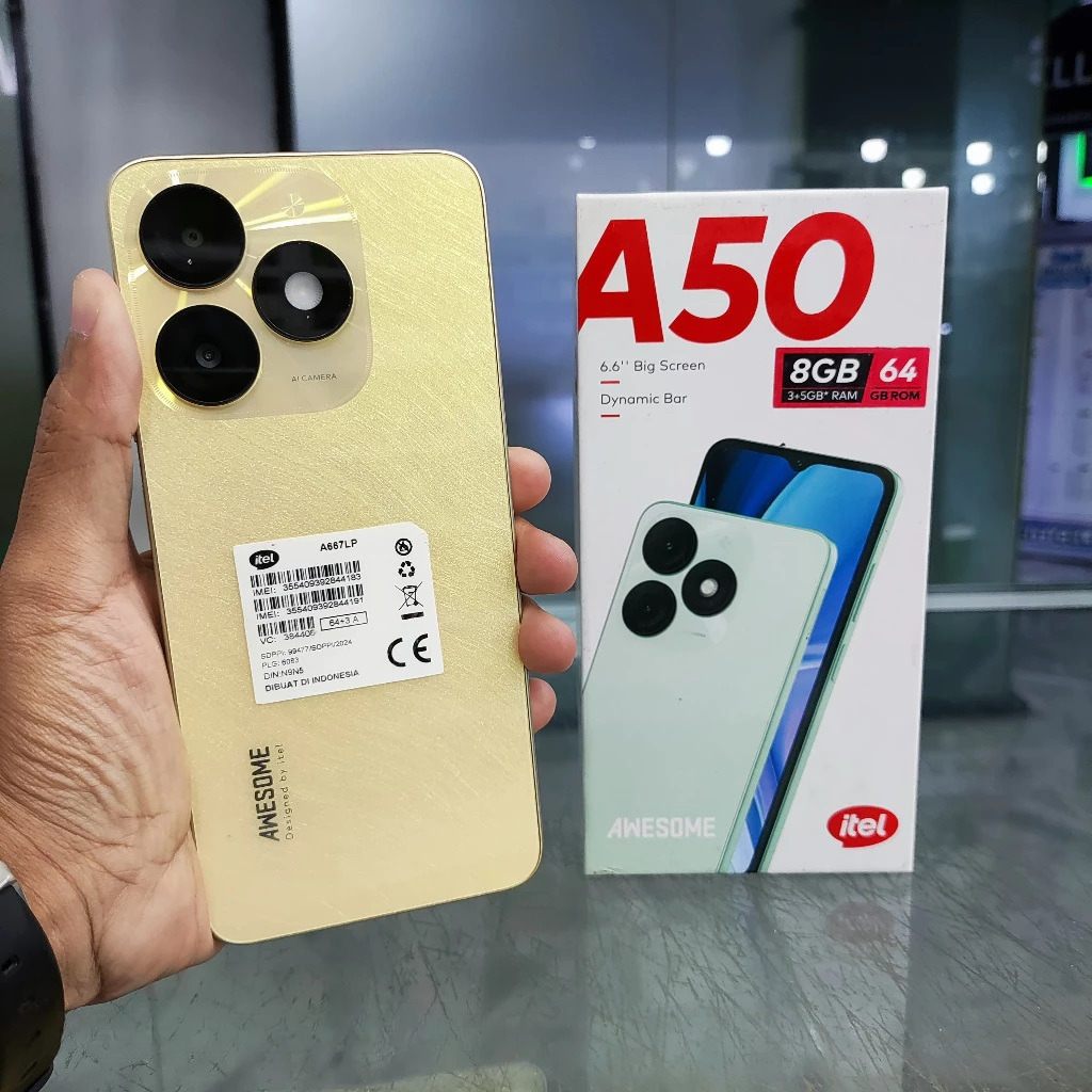 Itel A50 Ram 4/64Gb | Ram 3/64Gb | Ram 3/128Gb Second Hand Original Giá 749,500 Đồng*Miễn phí vận chuyển