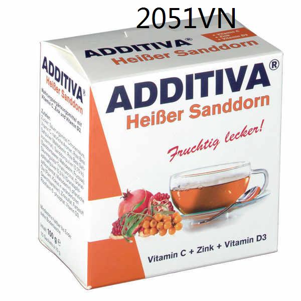 ♪in stock German ADDITIVA Seabuckthorn Immune Vitamin C Zinc Vitamin D3 Soothing Flatulence Oral Sore Throat▲