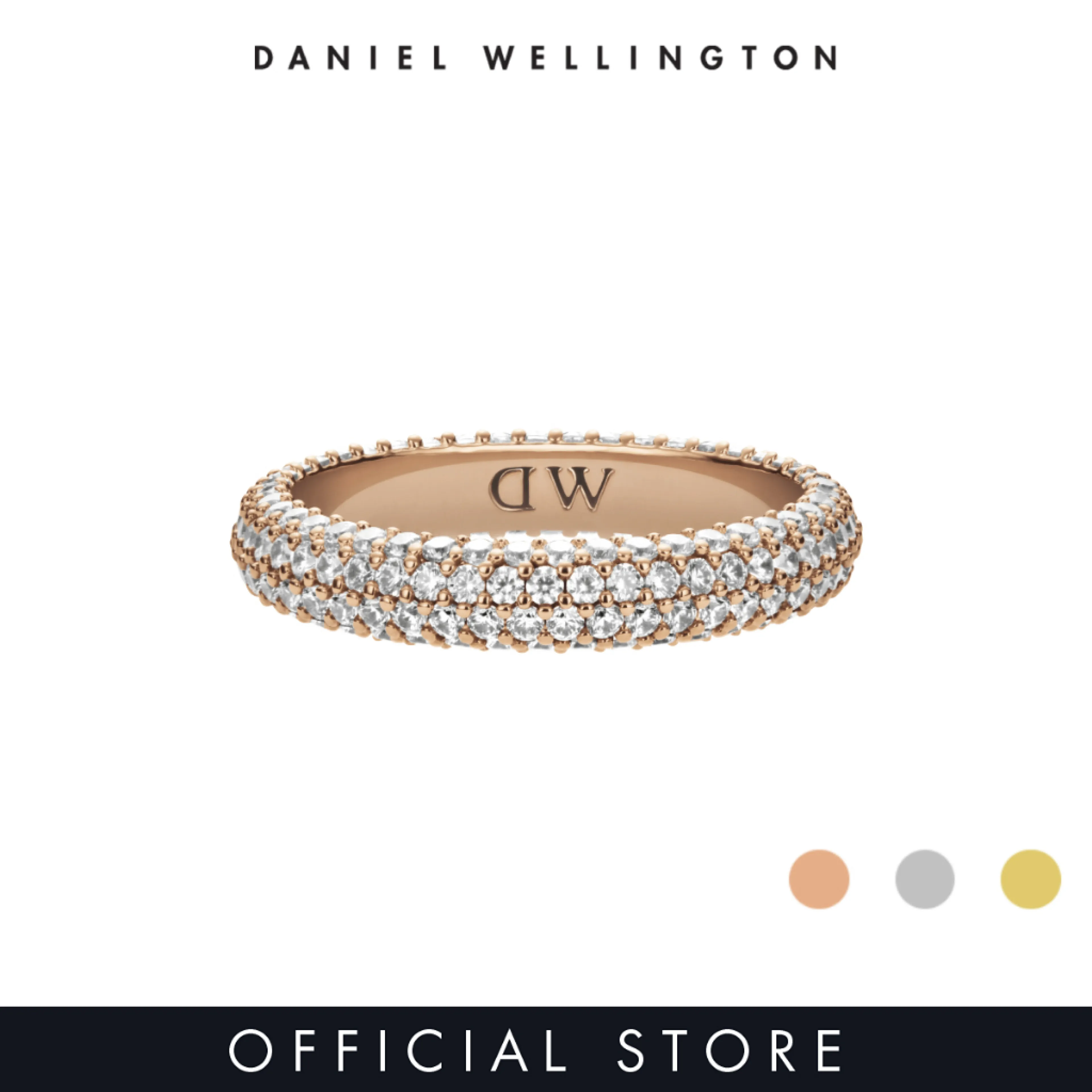 Daniel Wellington Pavé Crystal Ring Stainless Steel Rose Gold / Silver / Gold