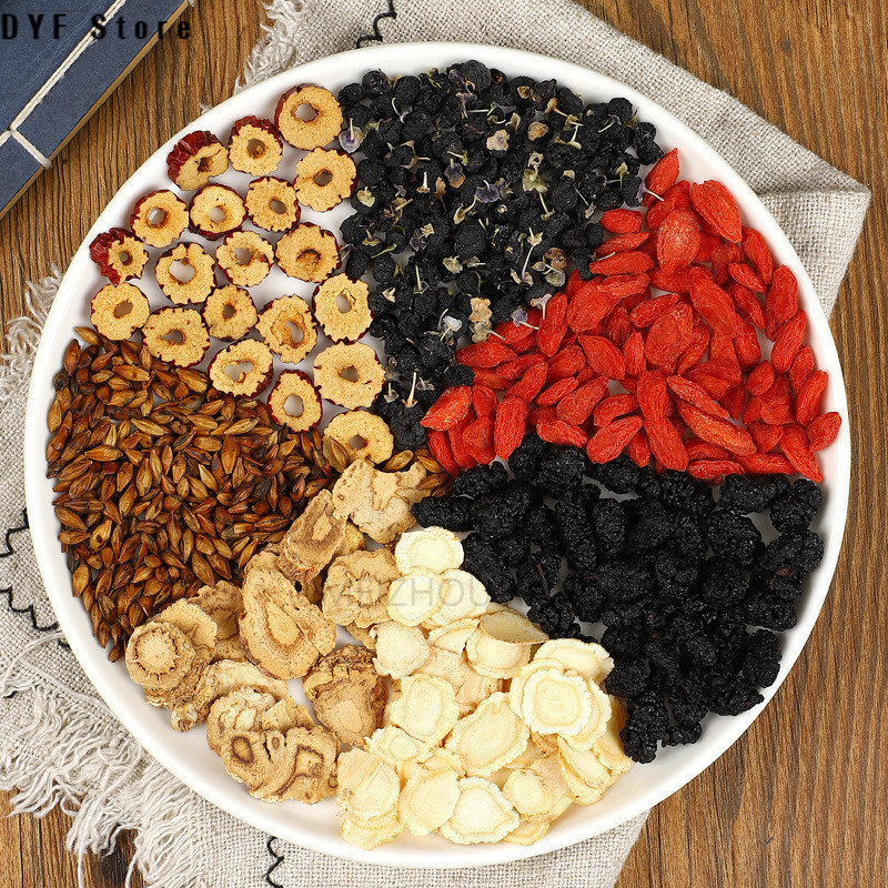 人参桑葚五宝茶 Men's 5 Treasure Tea for Health and Vitality补肾护肝 高品质养生茶包 with Wolfberry Goji Red Dates and Mulberry Natural Herbal Blend for Men Long Lasting Energy and Wellness自制养身茶 - Jenama OEM Harga 68 Ringgit*Penghantaran Percuma