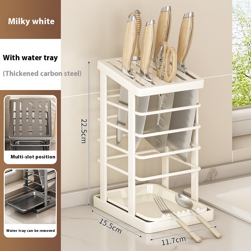 YEYA Lưu trữ nhà bếp Sắp xếp Giá để dao nhà bếp Giá lưu trữ Mặt bàn mới Xả Giá lưu trữ dao tích hợp 