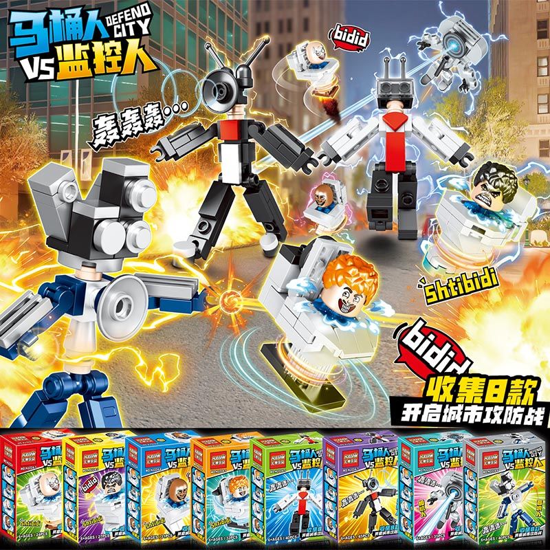Tương Thích Với Lego Nhà Vệ Sinh Người Vs Giám Sát Người Khối Xây Dựng Tivi Monster Titan Camera Âm 