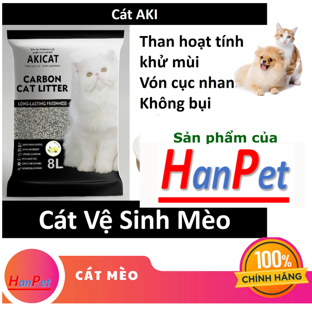 Hanpet - HavenCÁT VỆ SINH CHO MÈO (3 mùi) hạt to không bụi vón cục nhanh