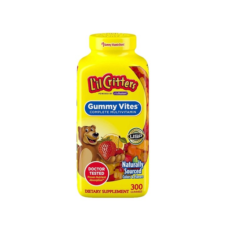Kẹo dẻo Gấu Lil Critters Gummy Vites (300v) Omega 3 (220v) Calcium D3 (250v) Mỹ nhiều dinh dưỡng cho