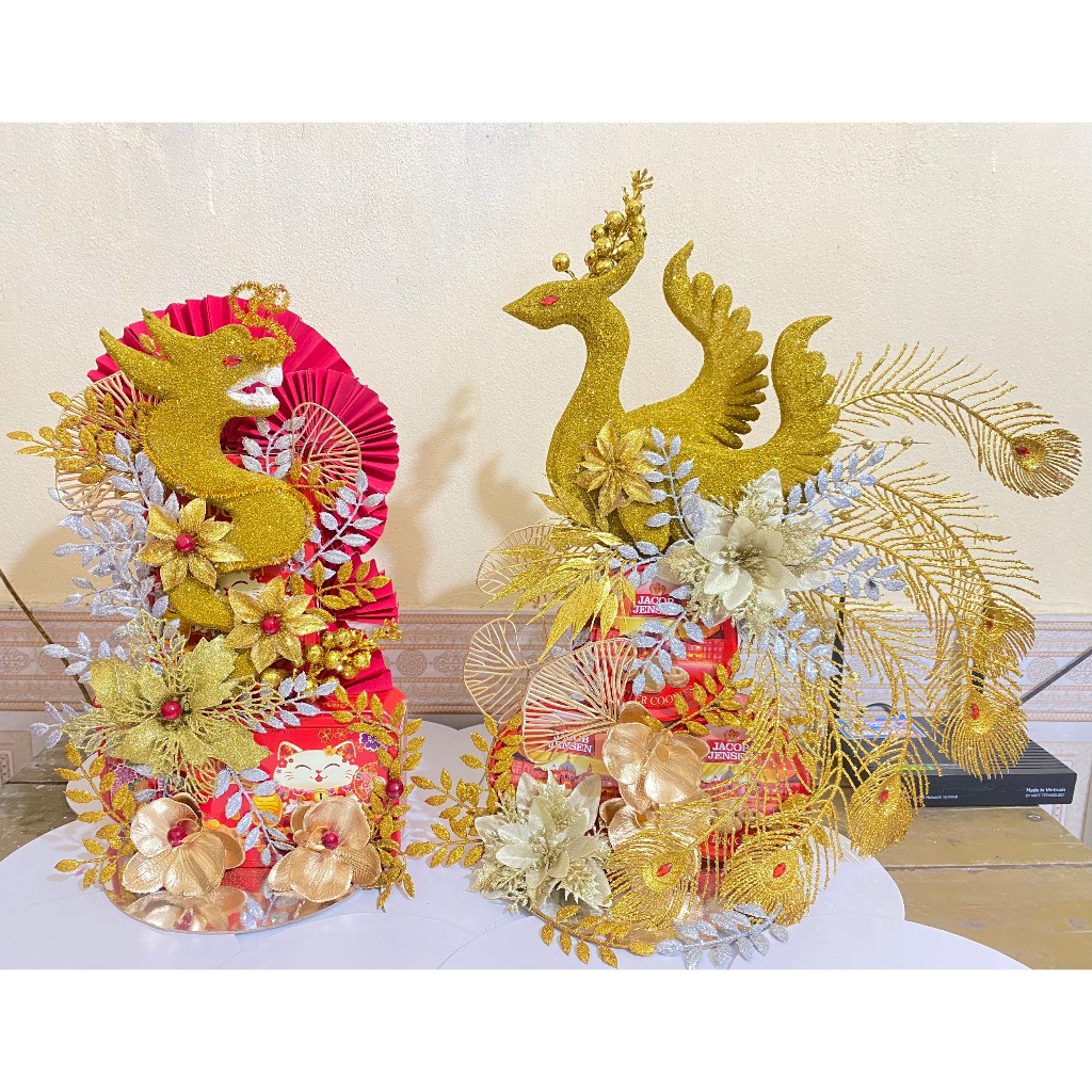 Set rồng,công phượng trang trí Tết, sét làm tháp bánh tết, set tháp công, rồng