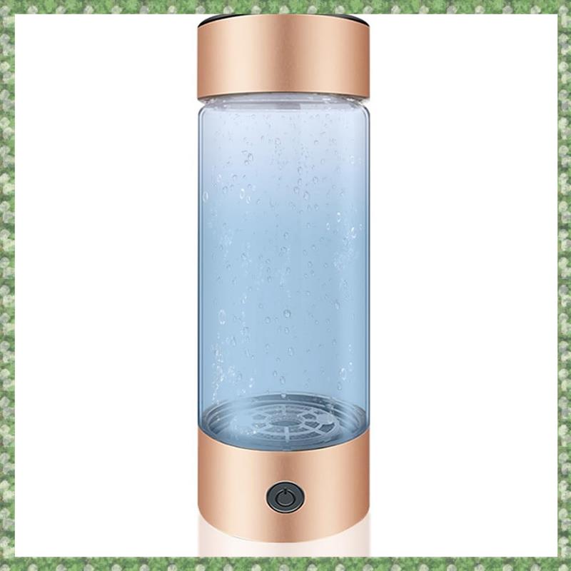 Hydrogen Water Bottle, 420Ml 1400 Ppb PEM SPE Technology Portable Hydrogen Water Ionizer Machine Essentials