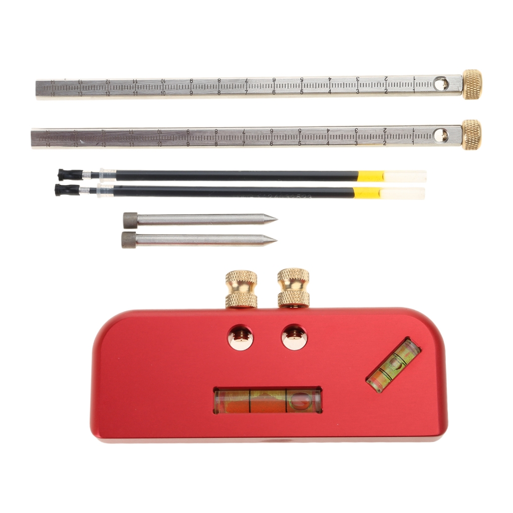 Có thể điều chỉnh đánh dấu đo chế biến gỗ scriber Lỗ mộng hợp kim máy đo bằng nhôm DIY