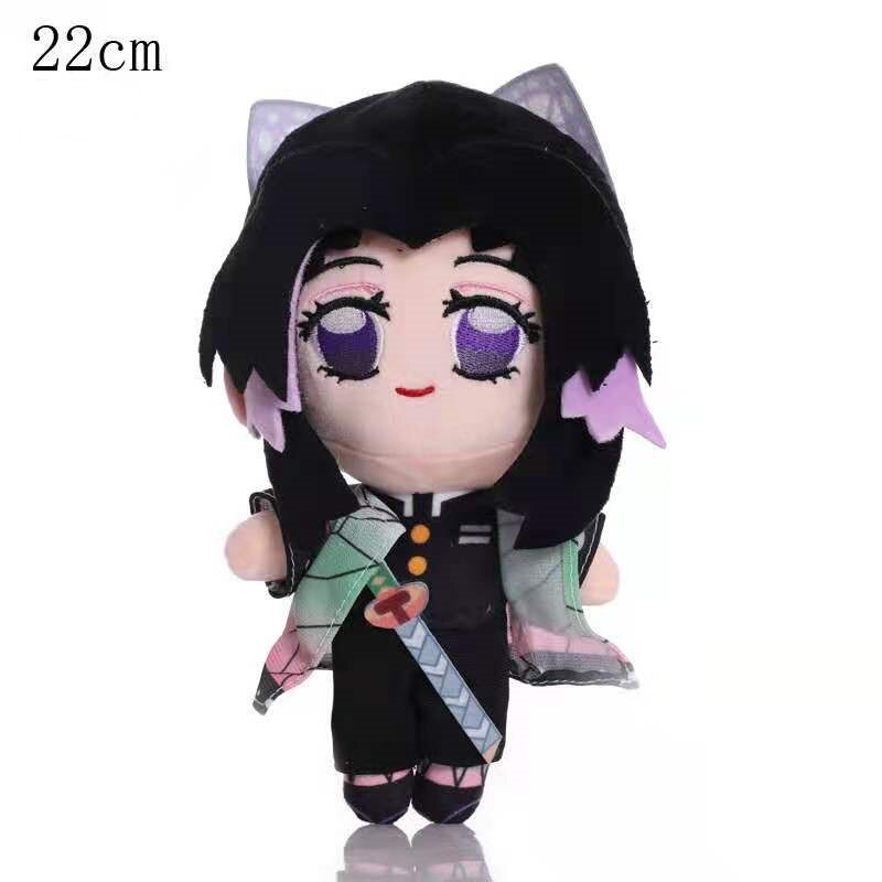 20CM Demon Blade Anime Plush Toy Kawaii Doll Demon Slayer Comic Character Kimetsu No Yaiba Tanjirou