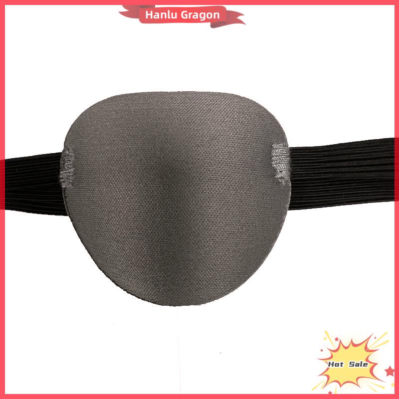 Hanlu Bịt Mắt Cướp biển trung tính màu đen mắt đơn vá eyepatch một mắt có thể giặt có thể điều chỉnh