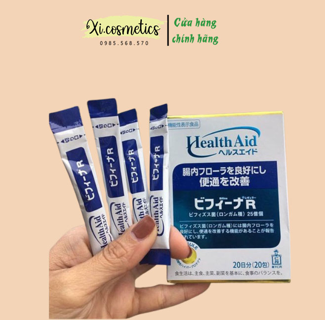 Men Vi Sinh BIFINA R Health Aid Hỗ Trợ Tiêu Hóa Của Nhật Bản (Hộp 20 Gói) - Chính Hãng