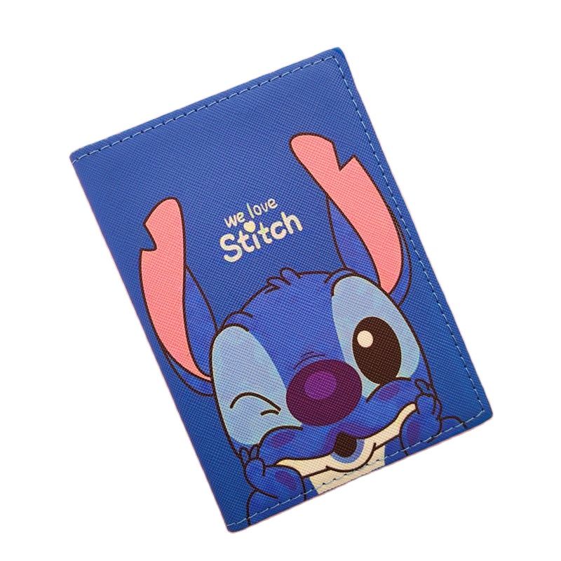 Stitch Pattern Ví đựng hộ chiếu du lịch với thẻ ID thẻ tín dụng trường hợp thả vận chuyển