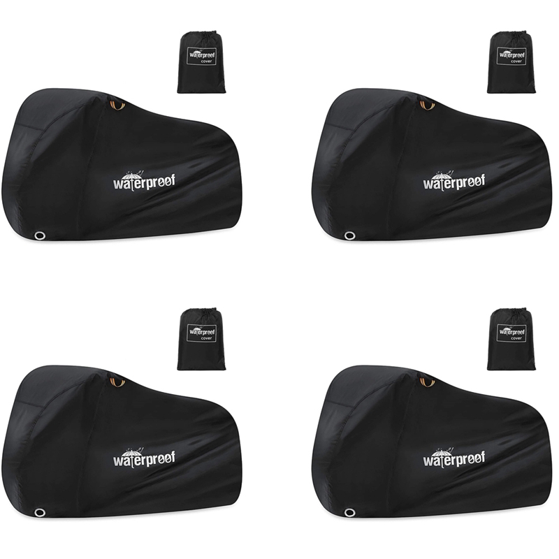【Latest model】4X Bike Cover for 1 or 2 Bikes, 210T Waterproof Outdoor Bicycle Storage Protector Rain Sun UV Dust Wind Proof Cover ราคา 2,421 บาท*ส่งฟรี