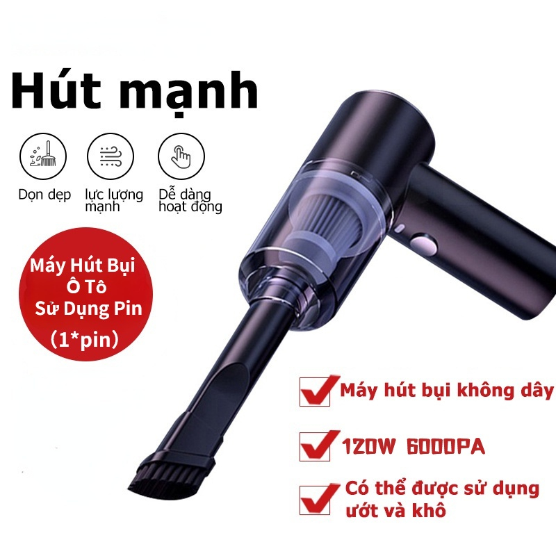 Máy hút bụi cầm tay ️ máy hút bụi ô tô cầm tay lực hút mạnh 5500 pa