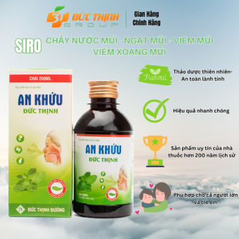 An Khứu Đức Thịnh Giảm Triệu Chứng Chảy Nước Mũi, Ngạt Mũi, Viêm Mũi, Viêm Xoang