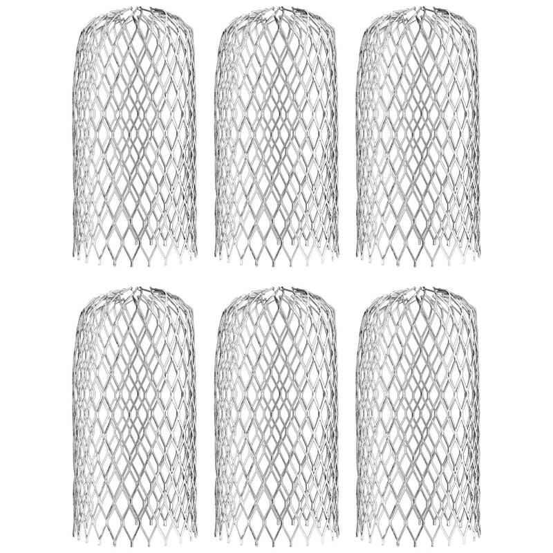 6 Pack Gutter Guard 3 Inch Expandable Aluminium Filter Strainer Gutter Downspout Guard for Stopping Blockage Leaves