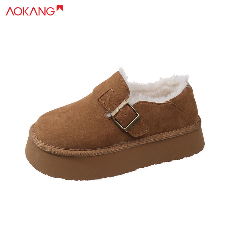 AOKANG Thick-soled snow boots, women s Birkenstock shoes