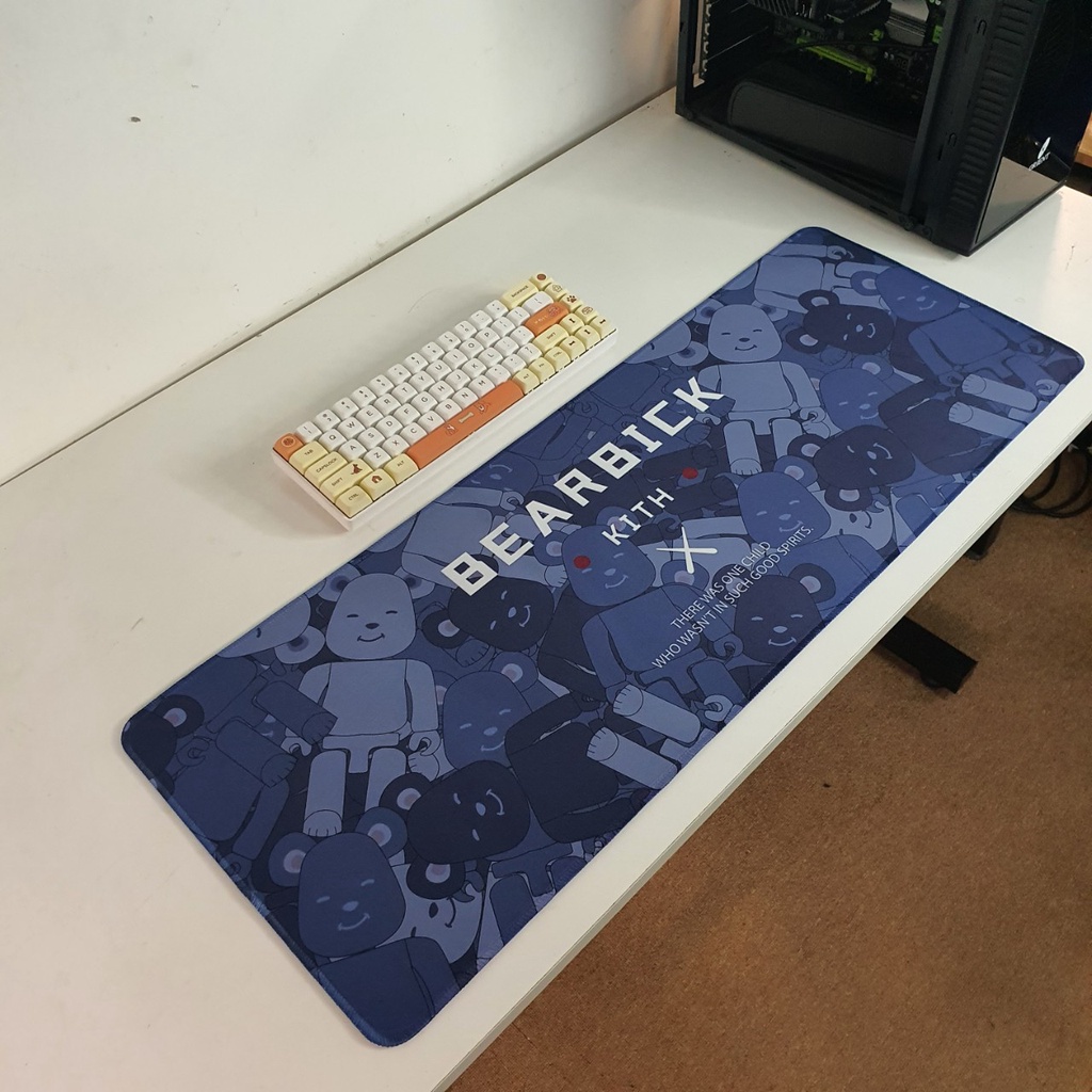 Lót chuột cỡ lớn 80x30cm dày 2mm pad gaming cỡ lớn speed bo viền chắc chắn