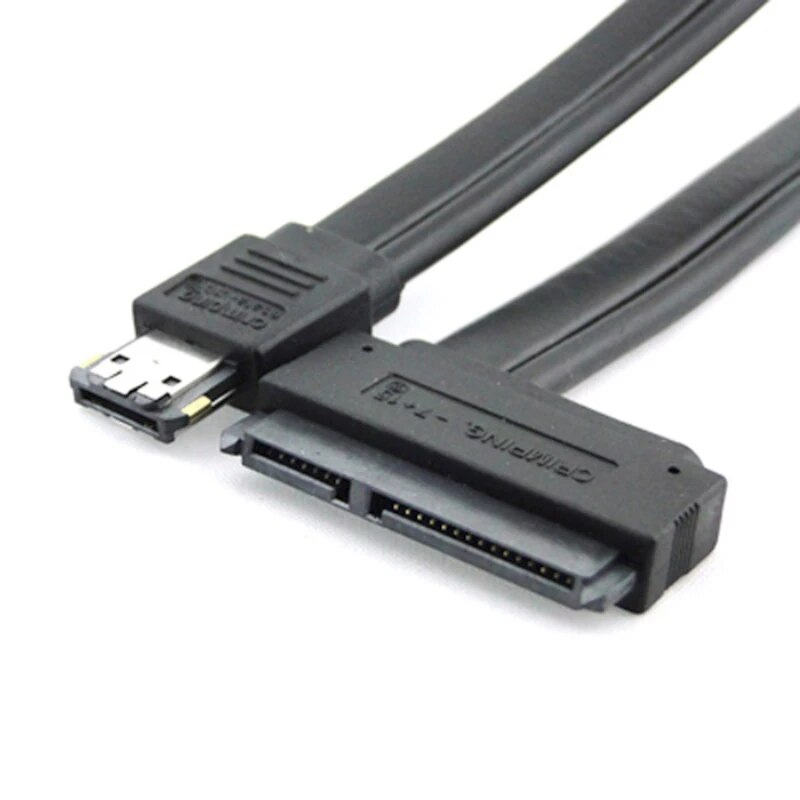 yingke Esata To Sata 22pin Cable 50cm Dual Power 12v And 5v Esata Usb 2.0 Combo To Sata Cable For 2.5" 3.5" Hard Disk Drive