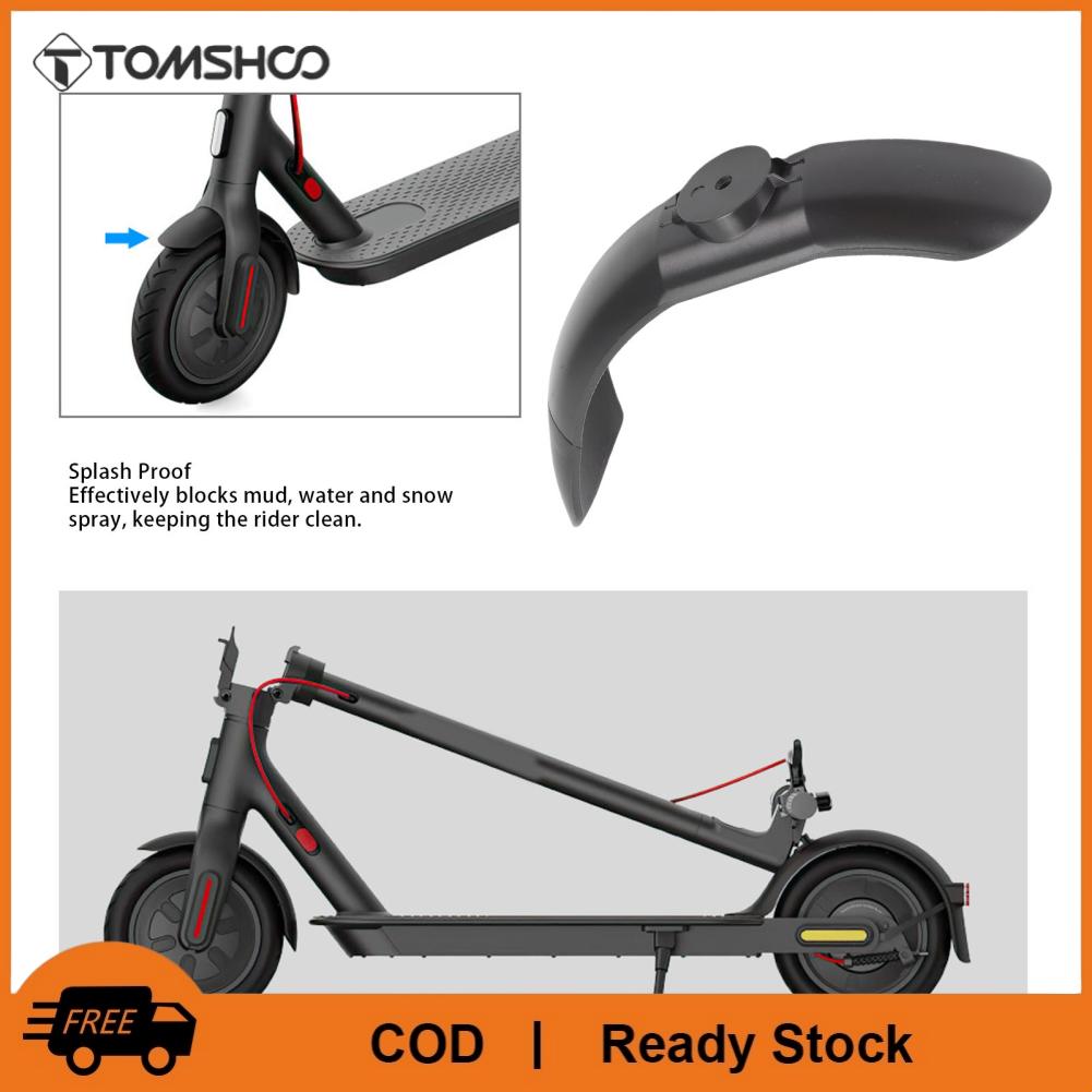 Tomshoo chắn bùn phía trước thay thế cho Mi3 Mi4 Lite Scooter Nhựa Silicone Chống rung phía trước mudflap