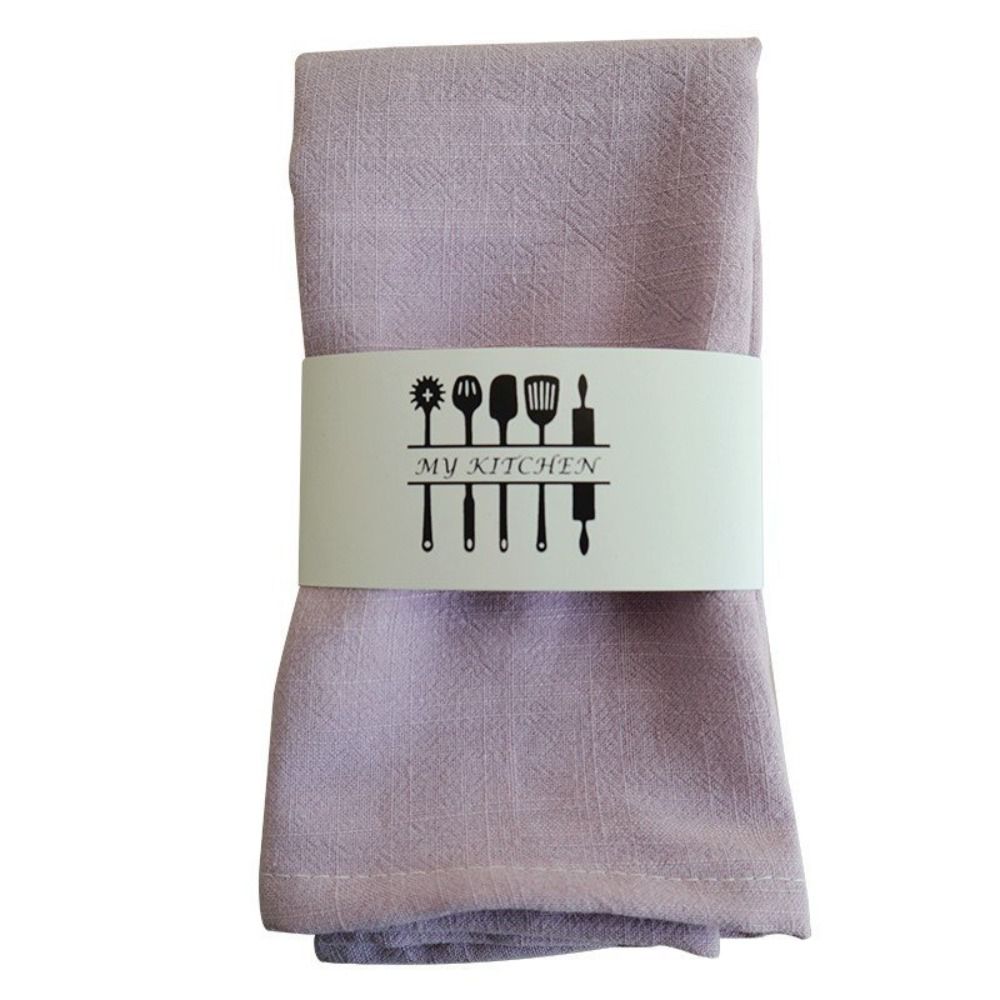 ZM6J3J Tái sử dụng Khăn ăn vải lanh cotton Mềm Trang trí bàn Khăn trà Đa năng Hoài cổ Tấm lót đĩa Tiệc - 3