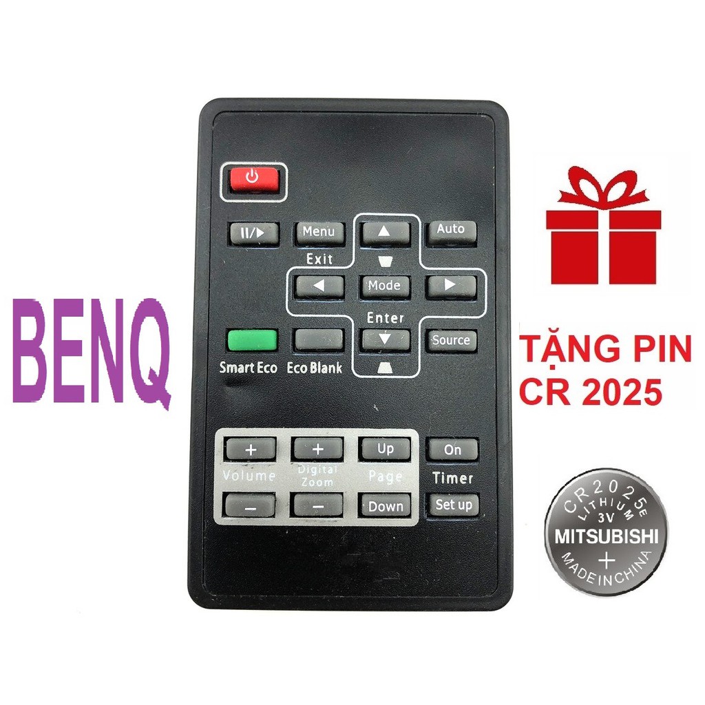 Remote máy chiếu BENQ mẫu 2 - Điều khiển máy chiếu BENQ mẫu 2 - PROJECTOR (Hàng hãng - tặng pin)