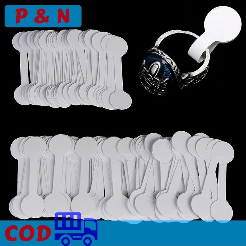 P&N 50/100 cái thẻ giá tròn trống nhãn trang sức vòng cổ nhãn dán giấy