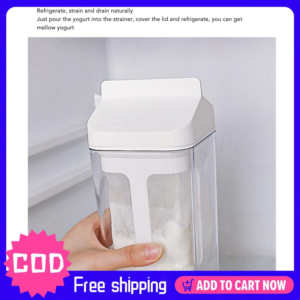 Dụng cụ lọc sữa chua dễ dàng làm sạch Máy tách nước sữa chua 1L để làm sữa chua Hy Lạp đặc