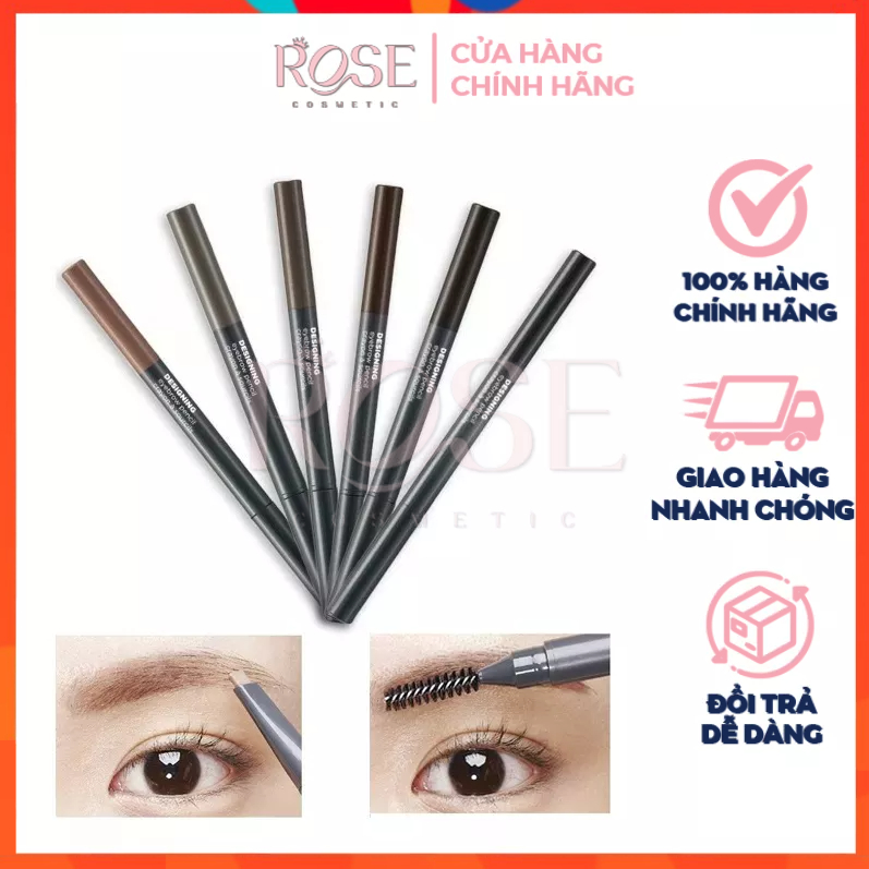 Chì kẻ mày the face shop 2 đầu hàn quốc designing eyebrow pencil lâu trôi đủ các tone màu 01-06 3.6g