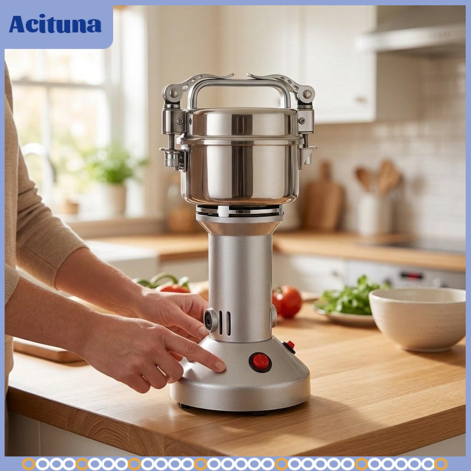 เครื่องปั่นน้ำผลไม้ เครื่องบดสับ Acituna เครื่องบดเมล็ดพืชมัลติฟังก์ชั่นเครื่องทำผงสแตนเลสสำหรับถั่วพริกไทยกาแฟ ราคา 12,542 บาท*ส่งฟรี