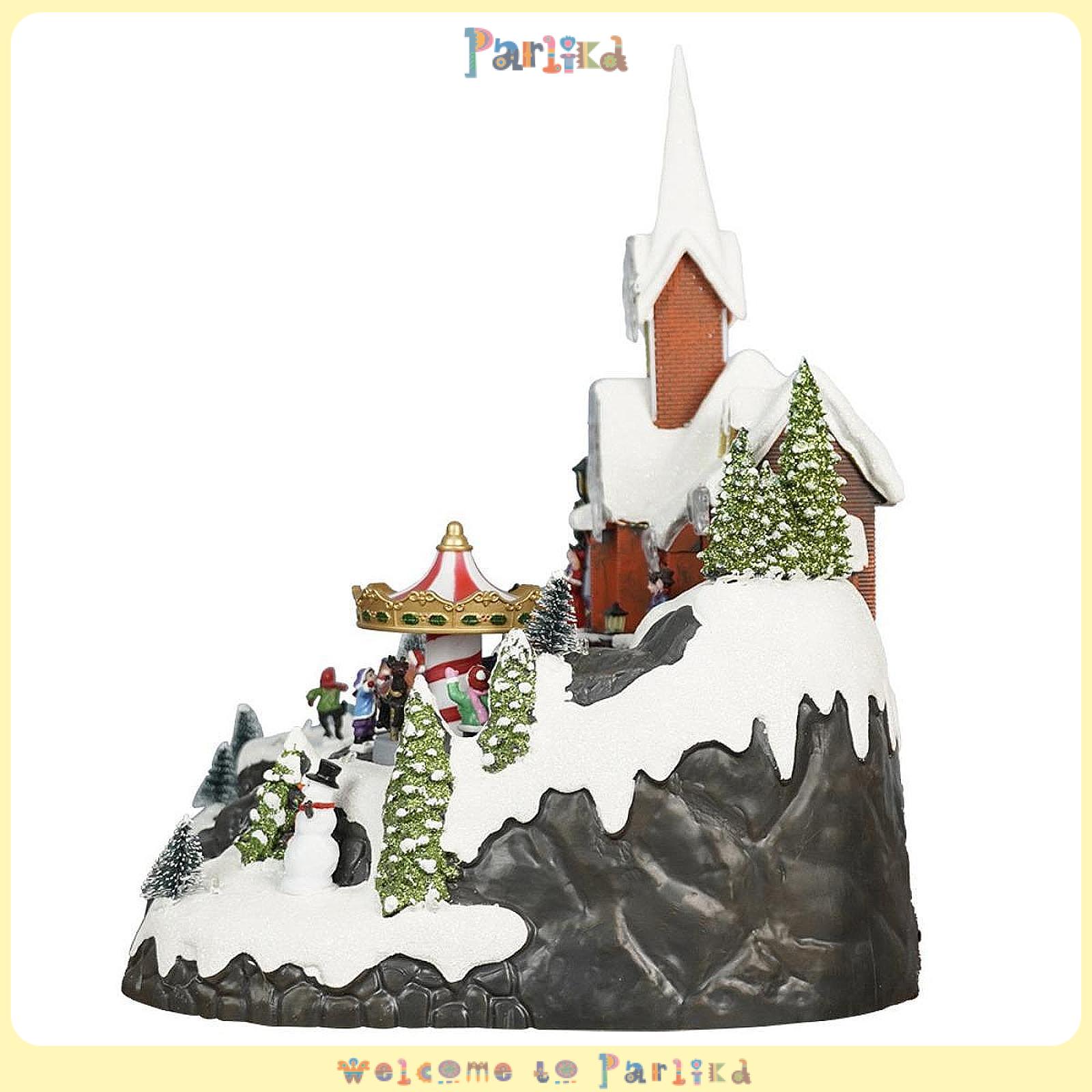 LOVIVER Christmas Village House Figurine Table Centerpiece Christmas Decoration for Fireplace ราคา 3,011 บาท*ส่งฟรี