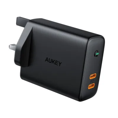 Aukey PA-D2 Dual-Port 36W USB C PD Wall Charger with Dynamic Detect (18 Months Warranty)