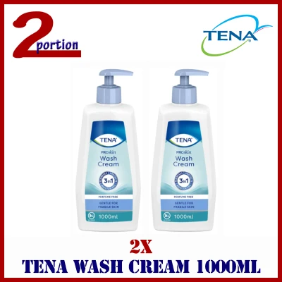 [BUNDLE OF 2] TENA Wash Cream 1000ml