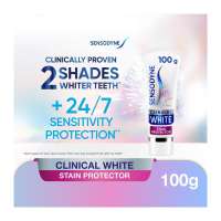 Sensodyne Toothpaste Clinical White For Sensitive Teeth and Whitening Stain Protector Extra Fresh 100G