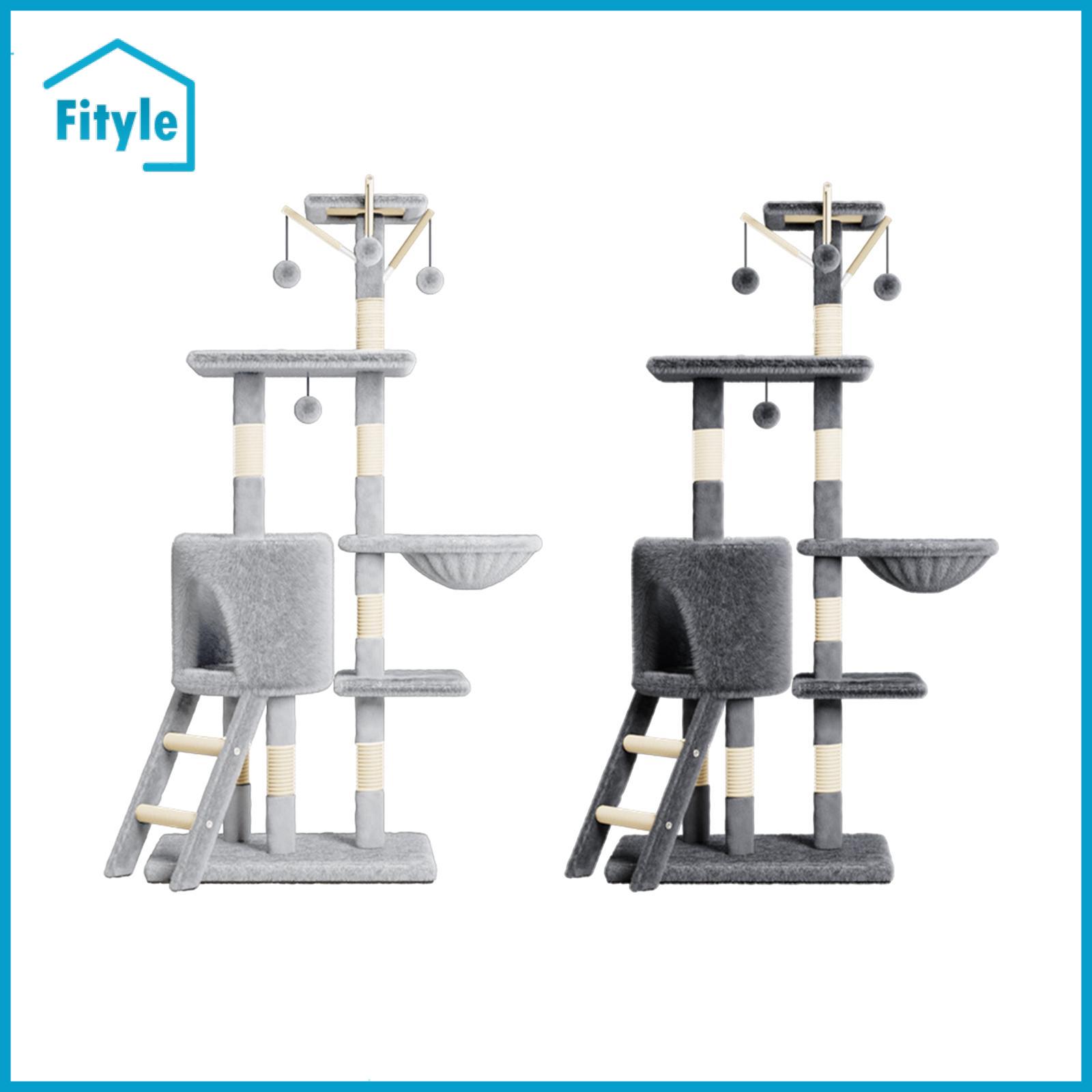 Cat Tree Multi Level Cat House Furniture Cat Bed Toy Stable Scratching Posts Activity Center for Kittens Pet Toy All Ages Cat ราคา 12,979 บาท*ส่งฟรี