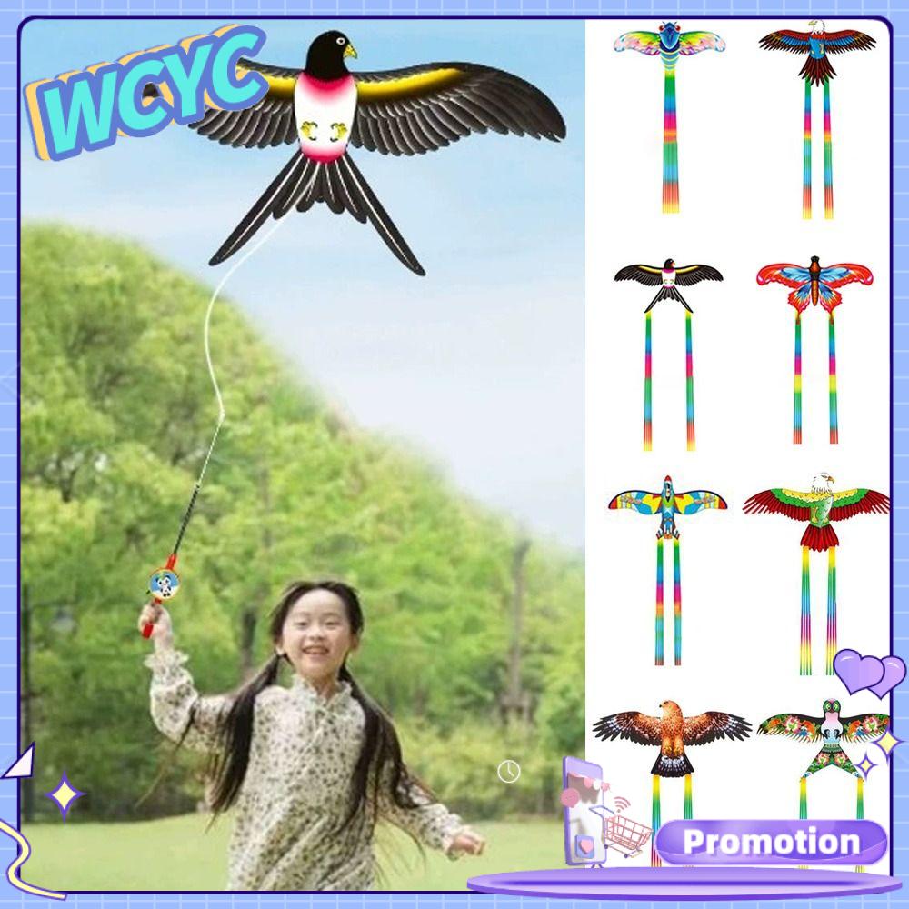 WCYC Năng động Diều Đại bàng bằng nhựa Vẹt Đại Bàng nuốt máy bay bướm 30 mét Diều chim bay Đồ chơi tự làm Cần câu diều Thể thao ngoài trời trong vườn