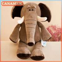 CANAMEK ตุ๊กตานุ่ม1ชิ้น25ซม. ตุ๊กตาป่าสิงโตช้างเสือสุนัขหมาจิ้งจอกลิงตุ๊กตายัดไส้สัตว์ป่าของเล่นเด็กของขวัญ