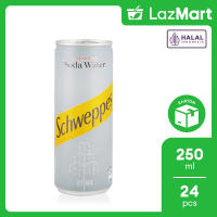 Schweppes Soda Water Kaleng 250ml isi 24 pcs [Karton]