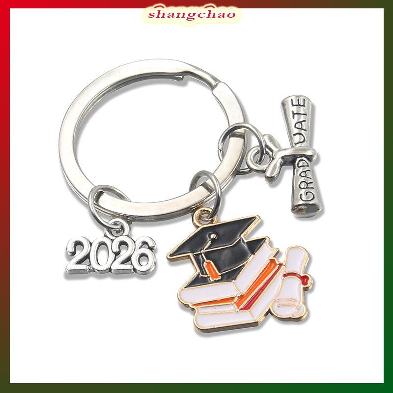 shangchao Kim loại tốt nghiệp cap Gown Keychain 2026 sinh viên lễ món quà lưu niệm độc đáo cho bạn bè bên bạn cùng lớp - 8