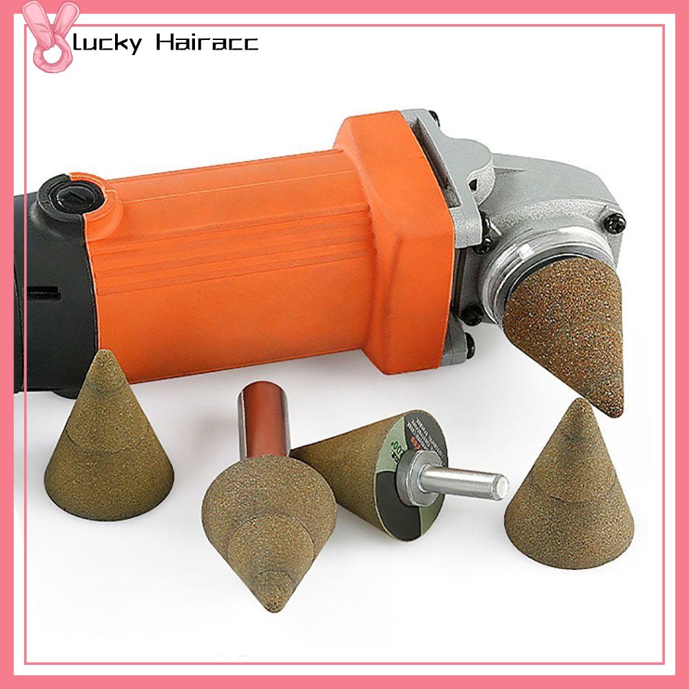 LUCKY HAIRACC 50 ~ 200grits Mũi khoét khắc Mũi vát mép Máy mài góc Đầu mài hình nón Khắc Đá Bánh xe đánh bóng cương Hàn